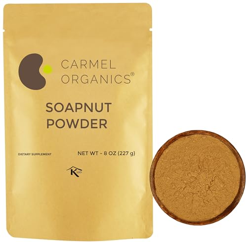 CARMEL ORGANICS Hair Care Bundle - Natural Soapnut Powder, Non-GMO, No Additives - 8oz
