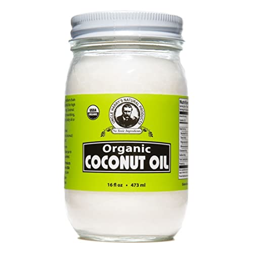 Uncle Harry's Herbal Coconut Oil - Organic Cooking & Moisturizing, Gluten Free & Vegan - 16oz