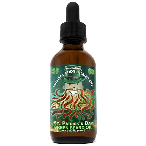 Woodlands Beard Co. Green Beard Oil - Nourishing Oils, Festive Scent - 2oz