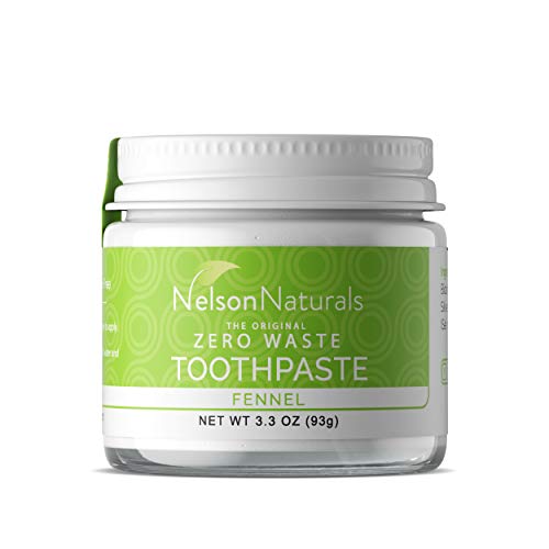 Nelson Naturals Toothpaste - Fluoride-Free, Alkalizing Formula, Plastic-Free Packaging - 3.3oz