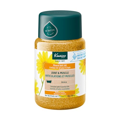 Kneipp Bath Salt - Joint & Muscle Relief with Arnica, Natural Essential Oils - 17.6 oz