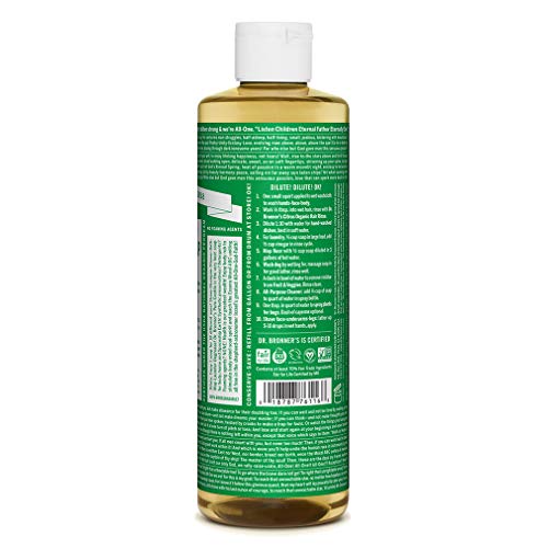 Dr. Bronner's Pure-Castile Liquid Soap - Organic Oils, Multi-Use, Vegan - Almond, 16oz