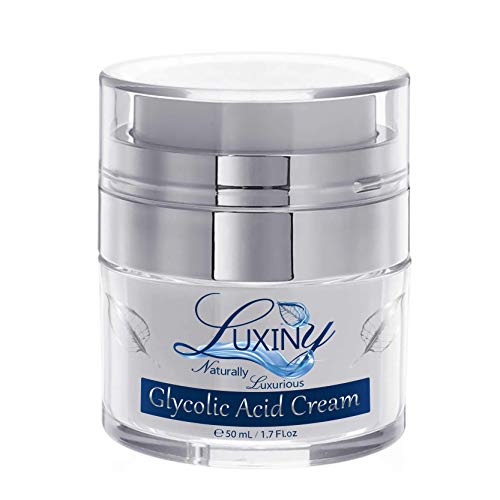 Luxiny Glycolic Acid Face Moisturizer - Hydrating, Anti-Aging with Aloe & Green Tea - 1.7 oz