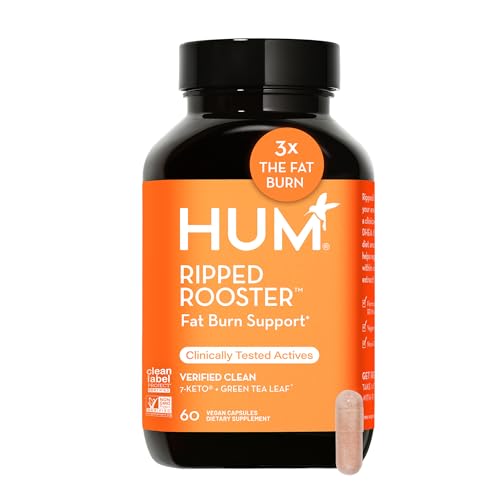 HUM Ripped Rooster - Boost Metabolism & Control Cravings, Vegan & Non-GMO - 60 Capsules