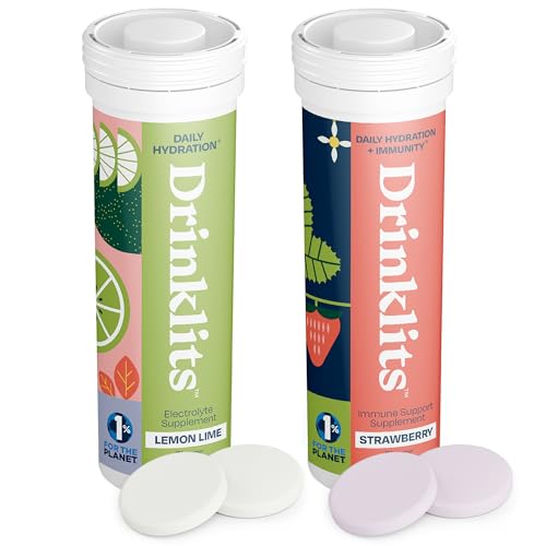 Drinklits Daily Hydration & Immune Support Combo - Sugar-Free, Gluten-Free, 20 Servings