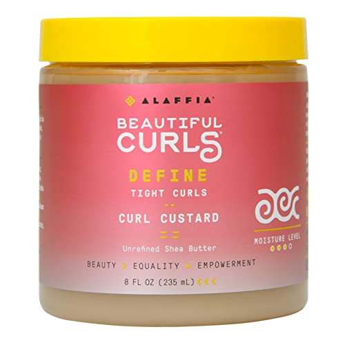 Alaffia Hair Styling Cream - Hydrates & Defines Tight Curls with Shea Butter - 8 Oz