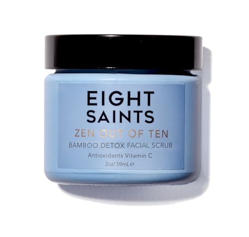 Eight Saints Bamboo Detox Exfoliator - Unclogs Pores, Natural Ingredients - 2oz