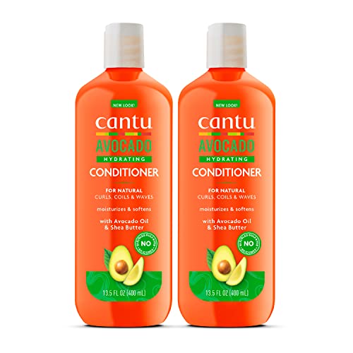 Cantu Avocado Conditioner - Deep Moisture, Restores Nutrients for Curly Hair - 13.5oz (Pack of 2)