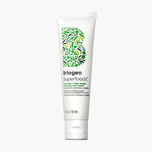 Briogeo Hair Mask - Deep Moisture & Shine Booster, Vegan, 96% Naturally-Derived - 2 fl oz