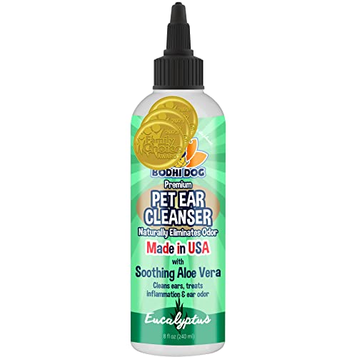 Bodhi Dog Ear Cleaner - Soothes Itchy Ears, Aloe Vera & Eucalyptus, 4oz
