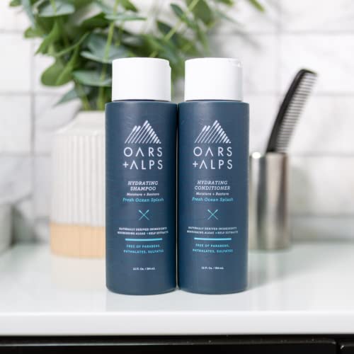 Oars + Alps Hydrating Shampoo - Moisture-Rich Formula with Kelp & Algae Extracts - 13.5oz
