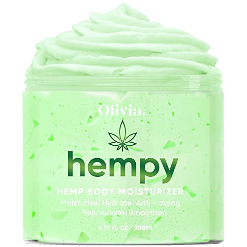 Olivia Body Moisturizer - Deeply Nourishing Hemp Formula, Natural Ingredients - 8 fl oz