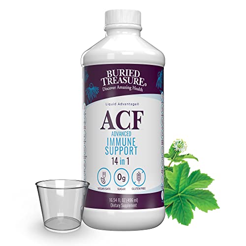 Buried Treasure ACF Immune Support - Herbal Blend with Vitamin C, Zinc, Elderberry - 16 oz