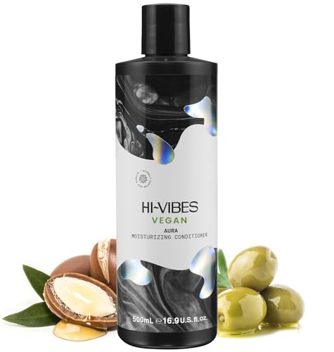 MOEHAIR Hi-Vibes Vegan Conditioner - Repairs Damage, Nourishes with Argan & Green Tea - 16.9 Fl. Oz