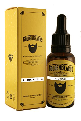 Golden Beards Organic Beard Oil - Moisturizes & Reduces Itch with Essential Oils - 1oz