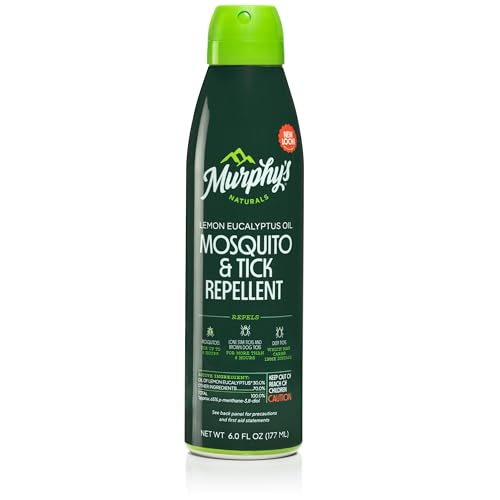 Murphy's Naturals Bug Repellent Mist - Plant-Based, DEET-Free, Long-Lasting Protection - 6oz, 2 Pack