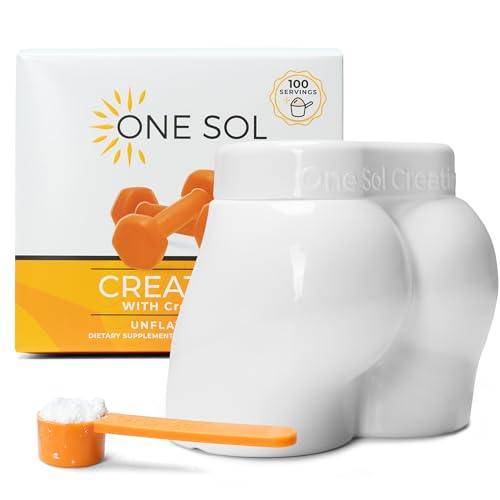 One Sol Creatine Powder for Women - Boost Lean Muscle, Support Brain & Bone Health - 100 Servings