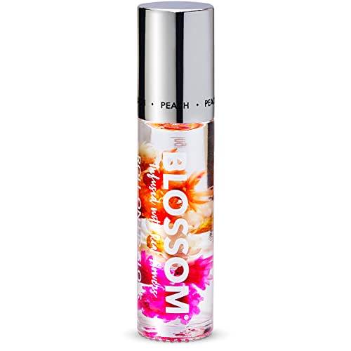 Blossom Lip Gloss - Moisturizing with Real Flowers, Juicy Peach Scent - 0.20 fl. oz.