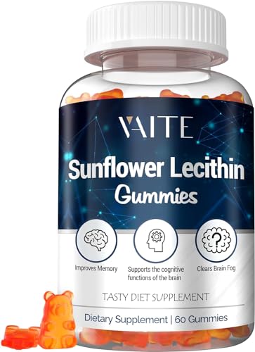 Sunflower Lecithin Gummies - Boost Lactation & Brain Health, Organic, Vegan - 60 Count