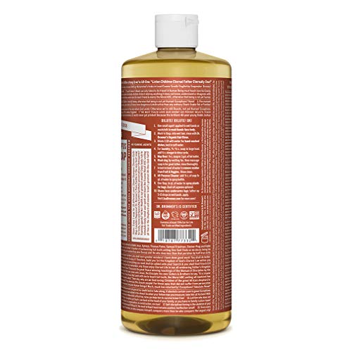 Dr. Bronner's Body Soap - Organic Oils, Fair Trade Ingredients, Vegan - Eucalyptus, 32oz 2-Pack