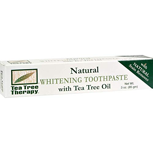 Tea Tree Therapy Toothpaste - Natural Whitening & Stain Removal, Made in USA - 3oz (Pack of 2)