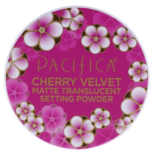 Pacifica Cherry Velvet Matte Setting Powder - Vegan, No Parabens or Talc - 0.45 Oz