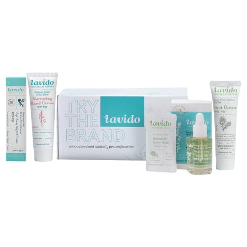 Lavido Gift Set - Hydrating Serum & Night Cream, Vegan, Natural Ingredients - 5 Essential Products