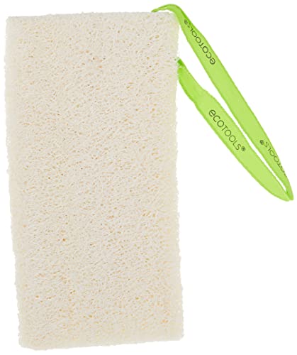 EcoTools Loofah Bath Sponge - Exfoliates for Smooth Skin, Expands When Wet - Large Size