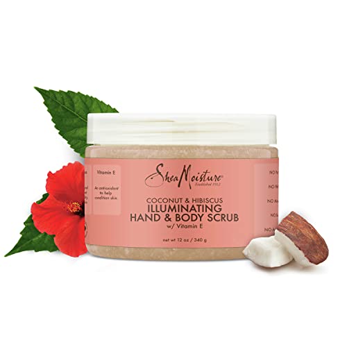 SheaMoisture Body Scrub - Exfoliates Dull Skin, Infused with Coconut Oil & Hibiscus - 12oz