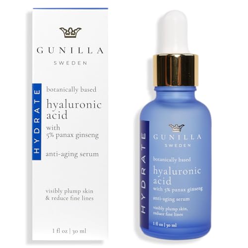 GUNILLA Face Serum - Hydrating & Plumping, Reduces Wrinkles, Vegan & Cruelty-Free - 1 oz