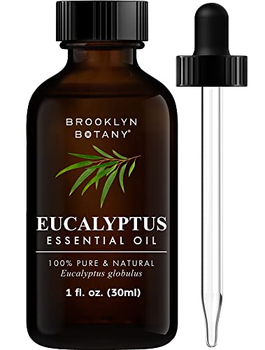 Brooklyn Botany Eucalyptus Essential Oil - 100% Pure, Therapeutic Grade - 1 Fl Oz