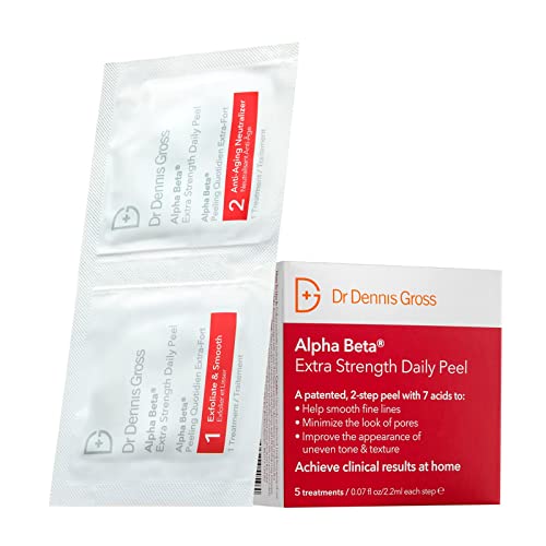 Dr Dennis Gross Facial Peel - Boost Radiance, Refine Pores, Clear Breakouts - 5 Treatments