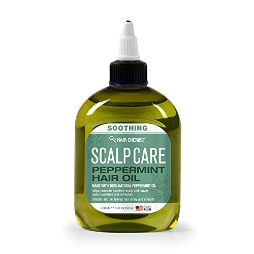 Hair Chemist Peppermint Hair Oil - Nourishes Scalp, Refreshing Formula, No Petroleum - 7.1oz