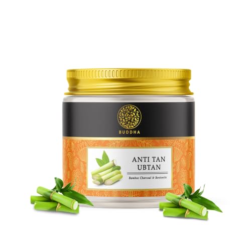 Buddha Natural Tan Ubtan - Exfoliating Face Scrub for Even Skin Tone, Chemical-Free - 50g