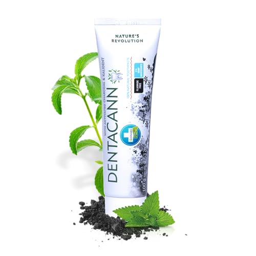 Annabis DENTACANN Toothpaste - Whitening with Hemp & Bamboo Charcoal, Natural Care - 3.4oz