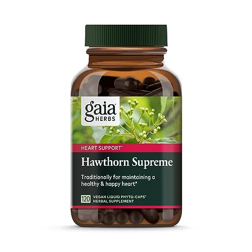 Gaia Herbs Hawthorn Supreme - Supports Heart Health, Vegan Formula - 120 Liquid Phyto-Capsules