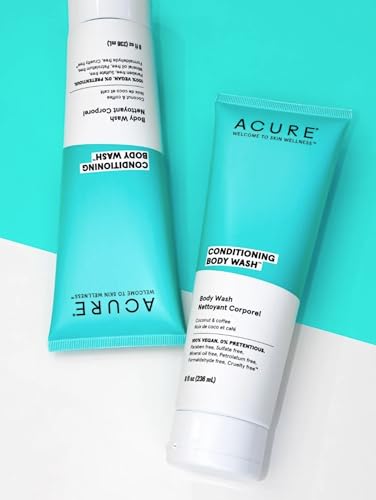 Acure Body Wash - Nourishing with Argan & Coffee Seed Oils, Hydrating Coconut Water - 8 oz