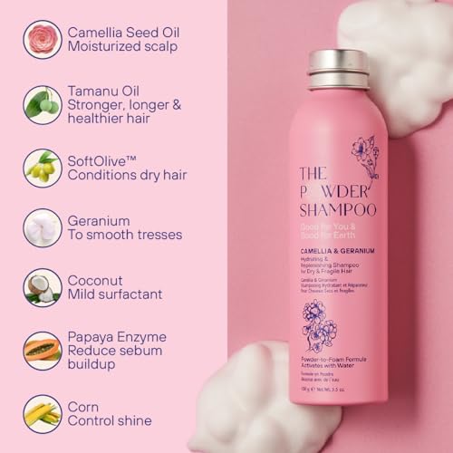The Powder Shampoo - Hydrating Anti-Hair Loss Formula for Oily Scalp & Dandruff - 3.5oz Refill