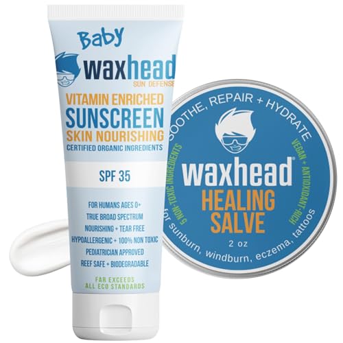 Waxhead Kids Sunscreen - Nourishing Protection, Eczema Relief, After Sun Body Butter - 6oz