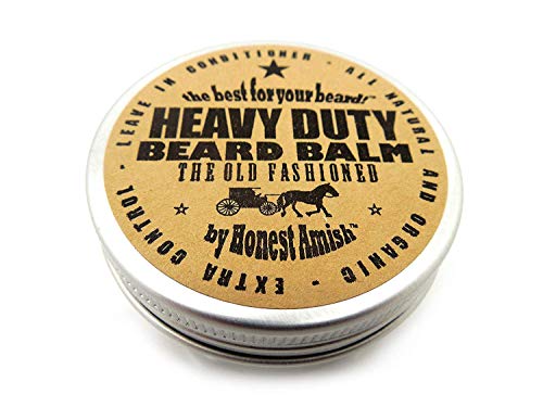 Honest Amish Beard Balm - Softens & Conditions, All Natural Ingredients - 2oz