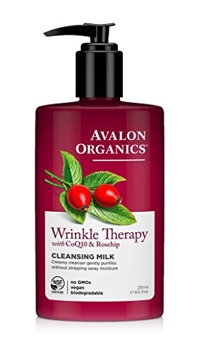 Avalon Organics CoQ10 Facial Cleanser - Hydrating, Botanical Formula, NSF Certified Organic - 8.5oz