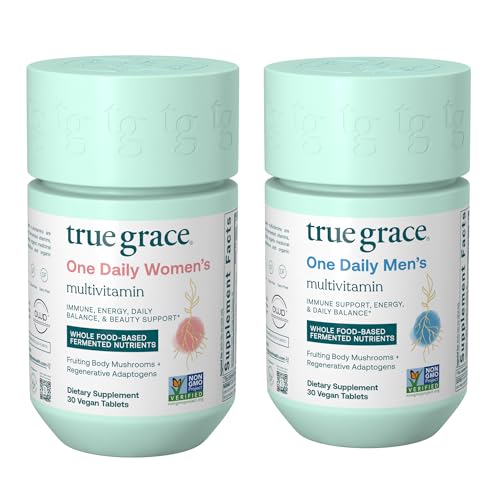 True Grace Multivitamin Bundle - Targeted Nutrients for Men & Women, Vegan - 60 Tablets