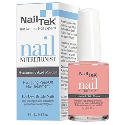 Nail Tek Nail Care Set - Hydrating Peel-Off Masque with Hyaluronic Acid - 0.5 oz