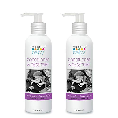 Nature's Baby Conditioner - Moisturizing for Sensitive Skin, Organic Ingredients, Lavender - 8oz