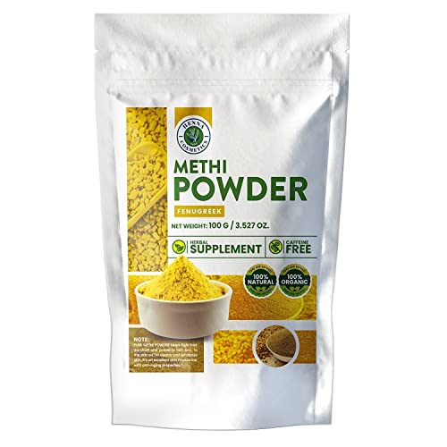 Henna Cosmetics Fenugreek Powder - Boosts Health, Hair Growth, 100% Organic - 100g