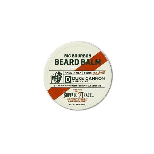 Duke Cannon Big Bourbon Beard Balm - Softens & Conditions, Natural Ingredients - 1.6oz