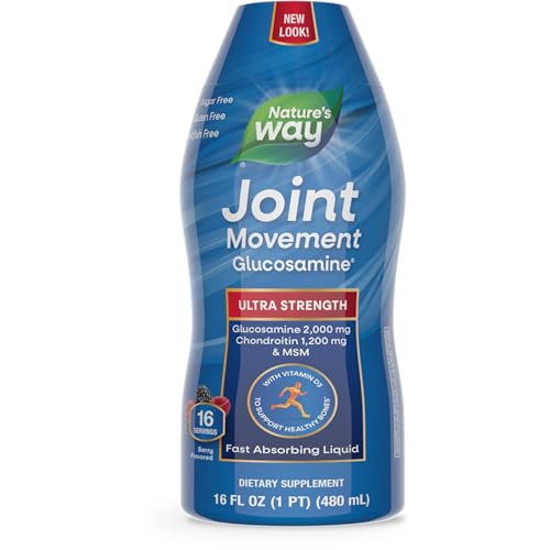 Nature's Way Joint Movement Liquid - Ultra Strength Pain Relief, Supports Healthy Bones - 16 Fl Oz