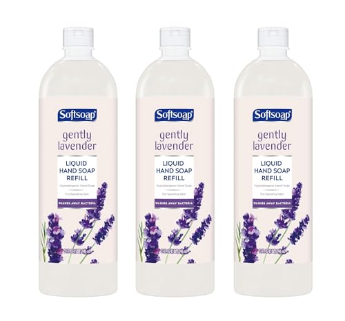 Softsoap Hand Soap Refill - Hypoallergenic Lavender, Vegan & Biodegradable - 32 Fl Oz, Pack of 3