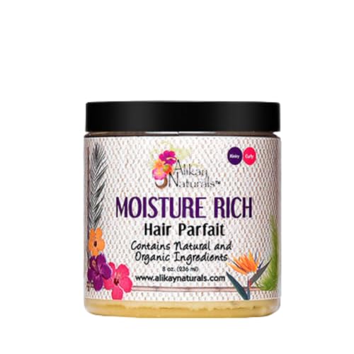 Alikay Naturals Moisture Rich Hair Parfait - Hydrating Shea Butter & Argan Oil Blend - 8oz