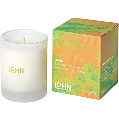 Lohn Erde Mini Candle - Long Lasting Soy Wax, Clean Ingredients, Cedar & Fig - 20 Hour Burn, 3oz